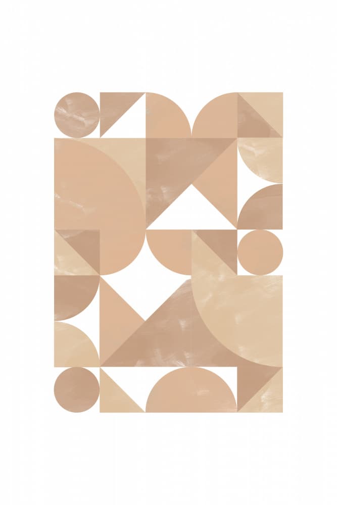 Earthy Geometric Shapes by Melloi Art Prints — canvas wall art