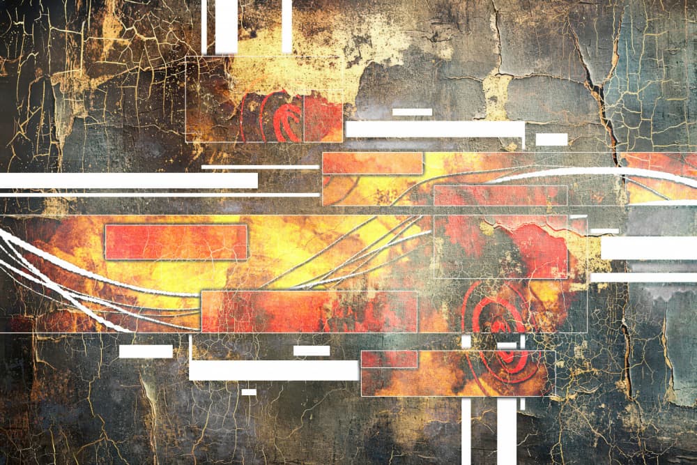 Urban Grunge Abstract by Rafal Kulik — canvas wall art
