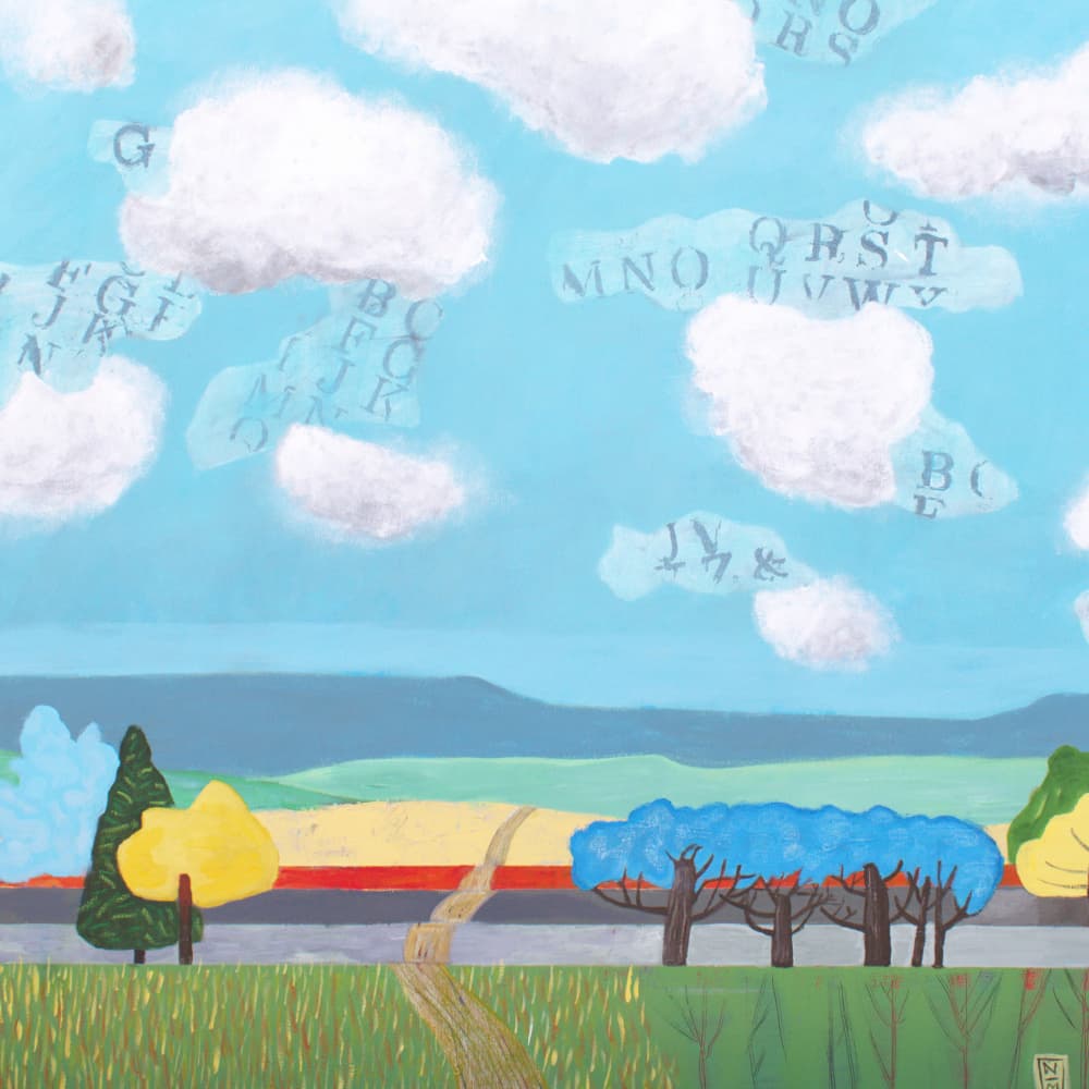 Colorful Alphabet Journey by Nathaniel Mather — canvas wall art