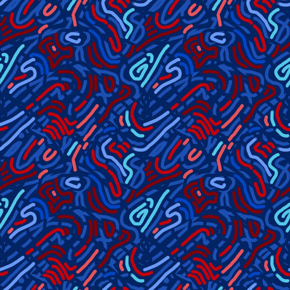 Vibrant Abstract Lines by Josie George — canvas wall art