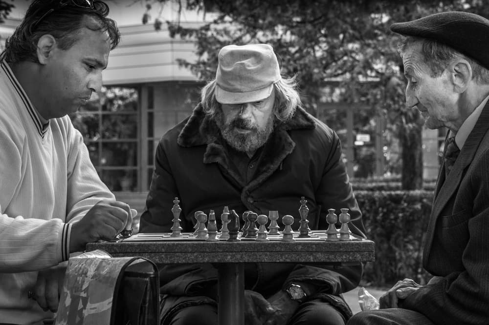 Focused Chess Game by Hilde Ghesquiere — canvas wall art