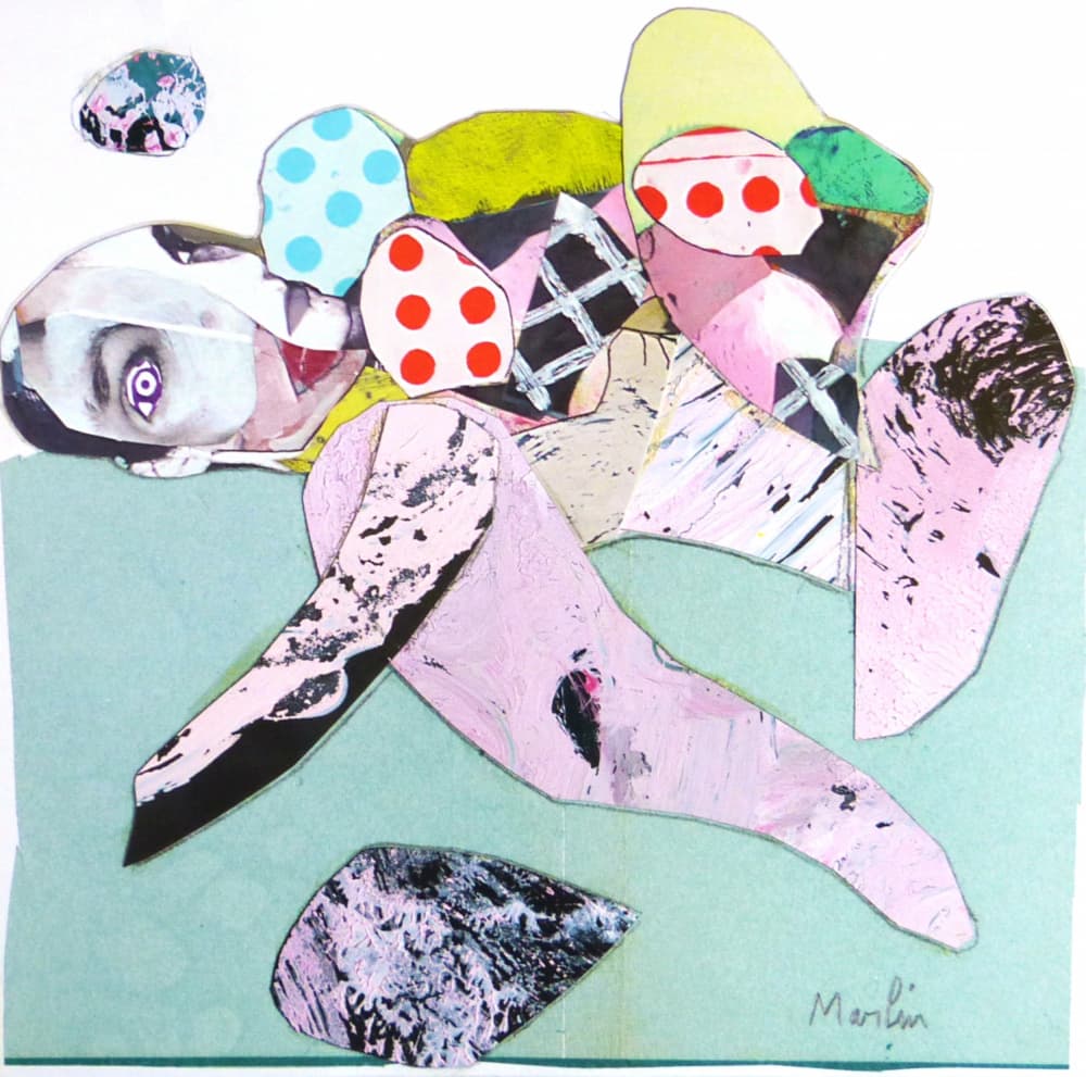 Vibrant Abstract Collage by Pascal Marlin — canvas wall art