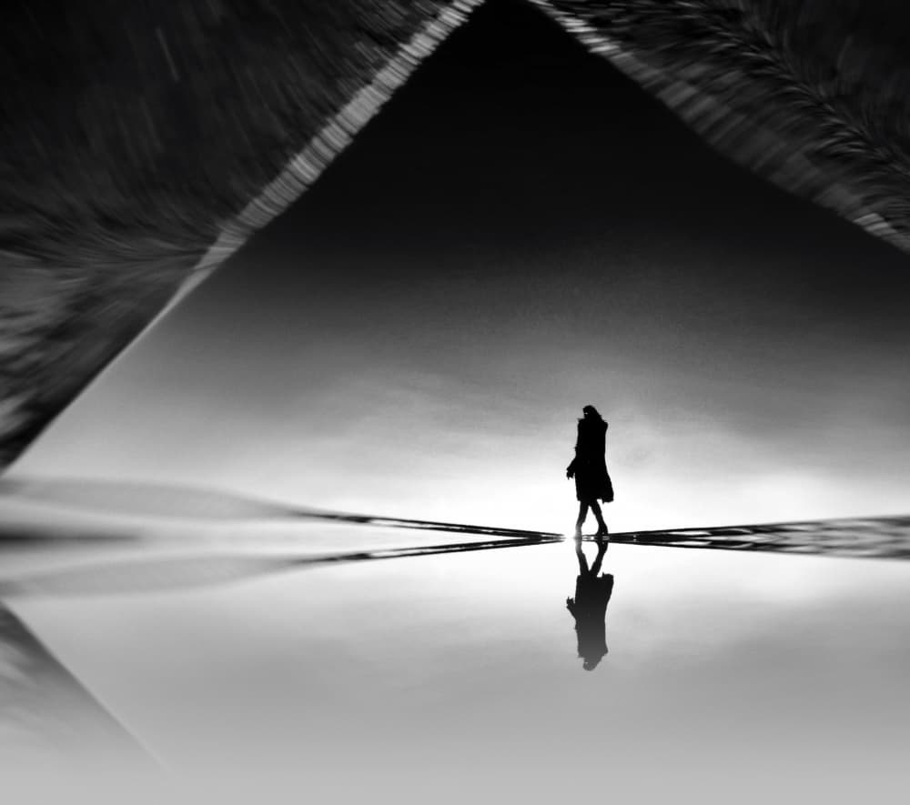 Geometric Solitude by Mi Young Choi — canvas wall art
