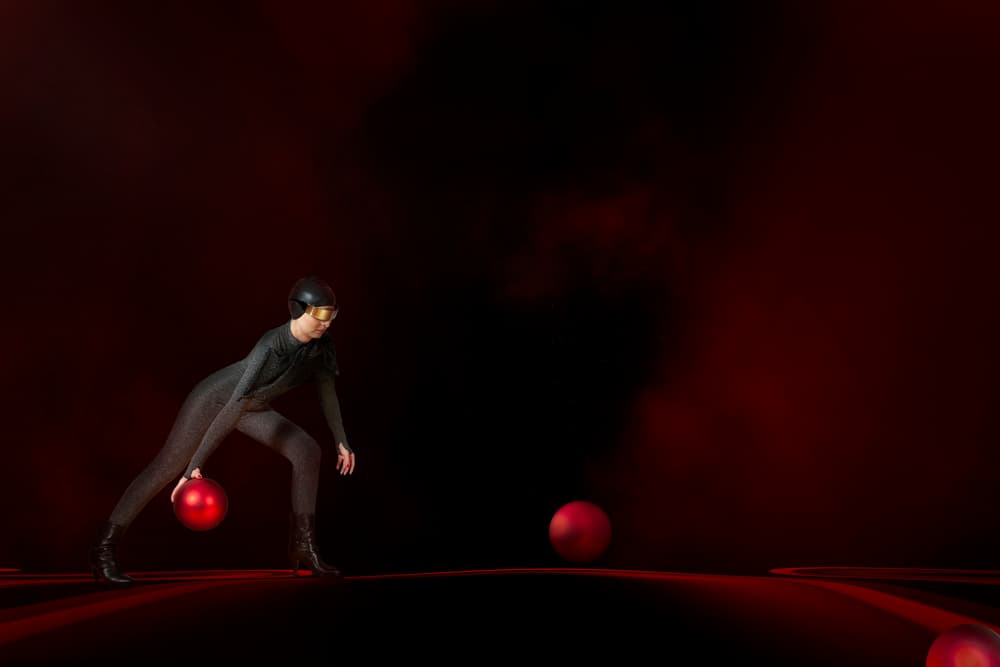 Futuristic Red Ball by Christine von Diepenbroek — canvas wall art