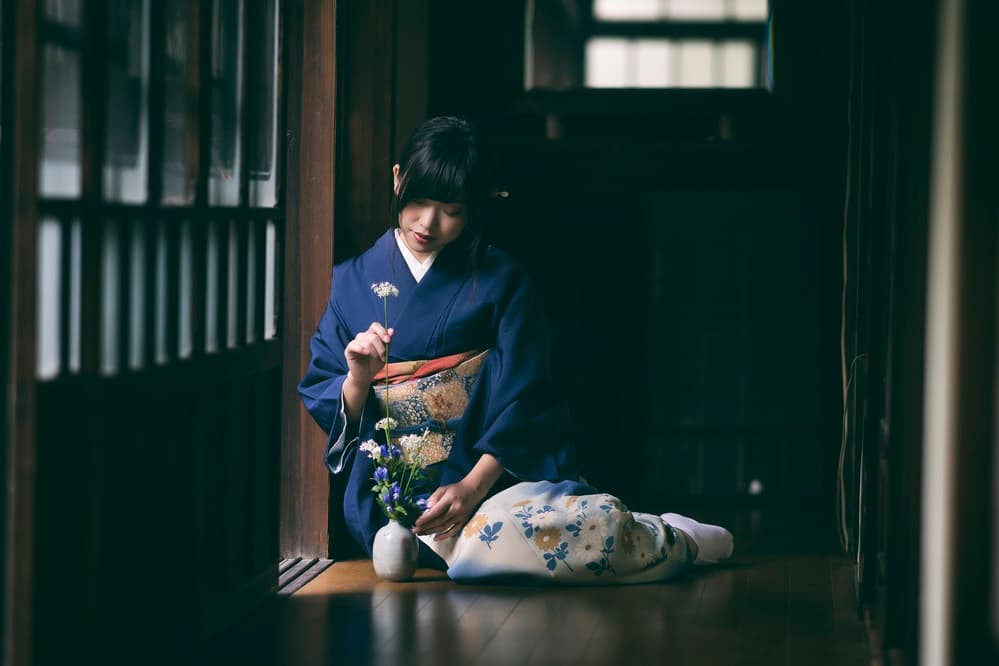 Quiet Kimono Moment by 7 Flavor C/P — canvas wall art