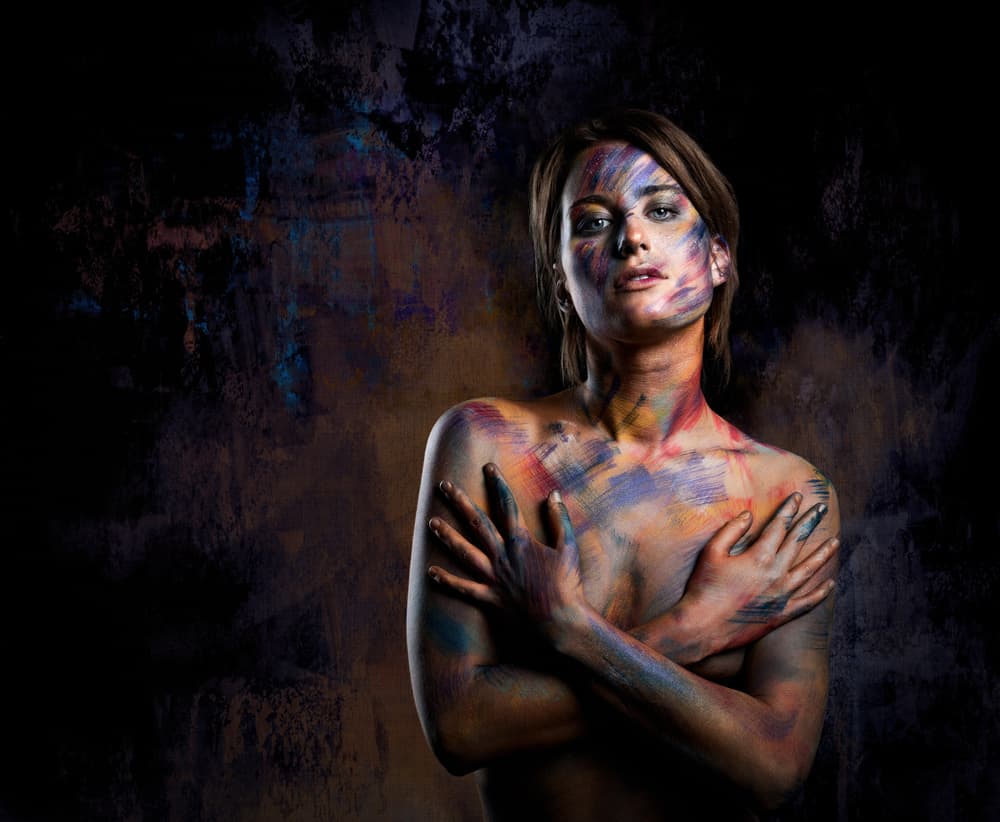Expressive Painted Portrait by Luc Stalmans — canvas wall art