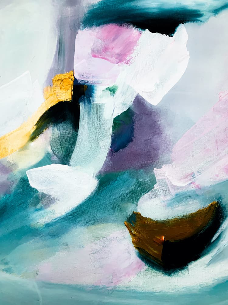 Modern Colorful Abstract by Ejaaz Haniff — canvas wall art