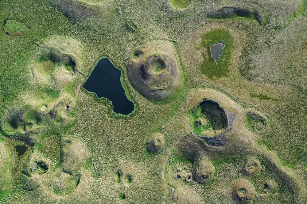 Earth's Green Circles by Jure Kravanja — canvas wall art
