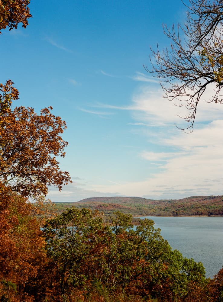 Autumn Lake Vista by Bethany Young — canvas wall art