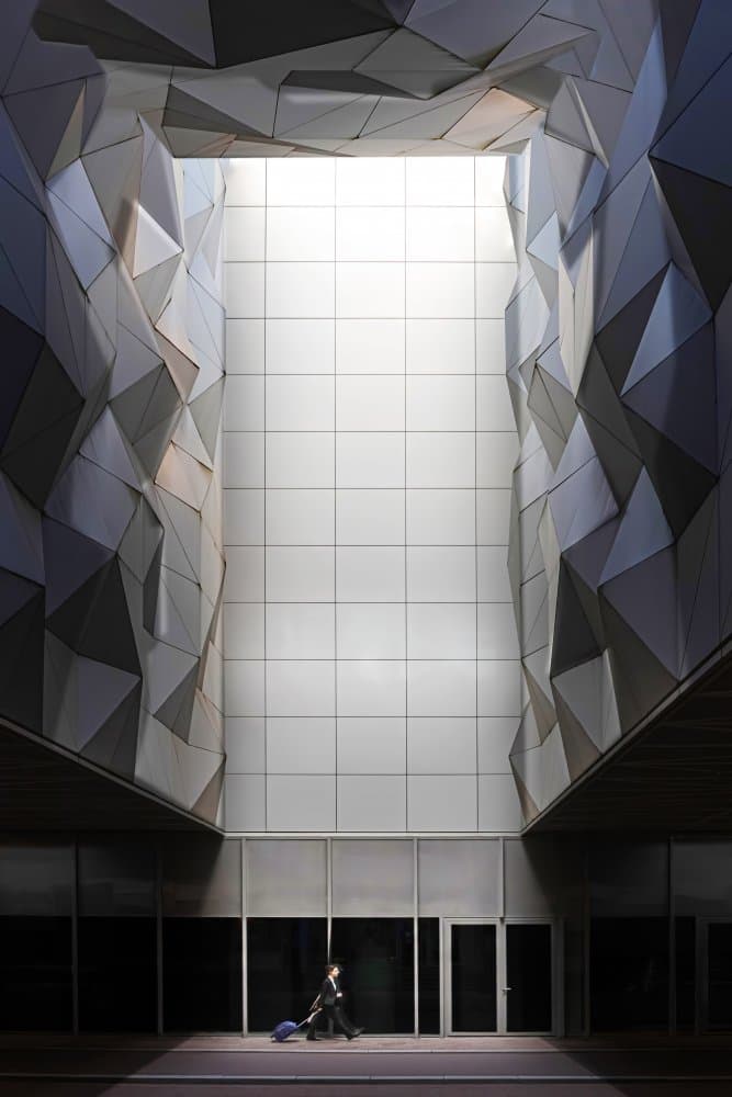 Sleek Geometric Passage by Anita Martin AnnaPileaFotografie — canvas wall art