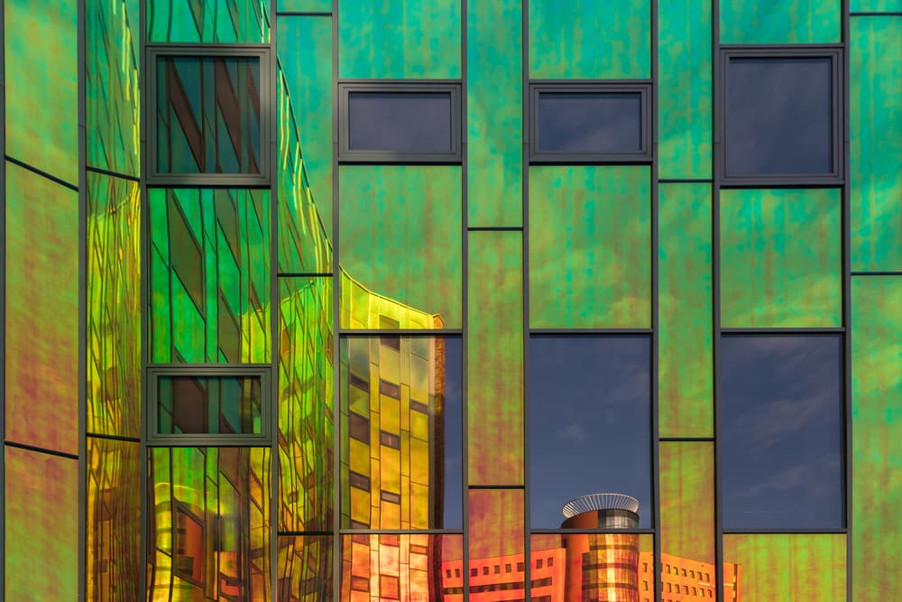 Iridescent Building Facade by Theo Luycx — canvas wall art