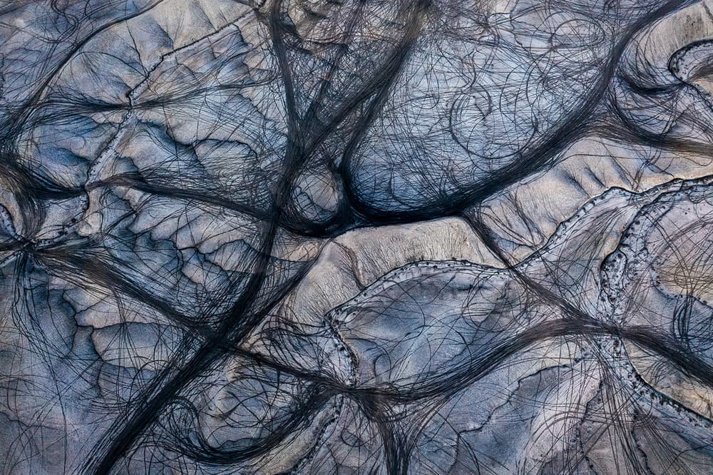 Swirling Earth Textures by Shenshen Dou — canvas wall art