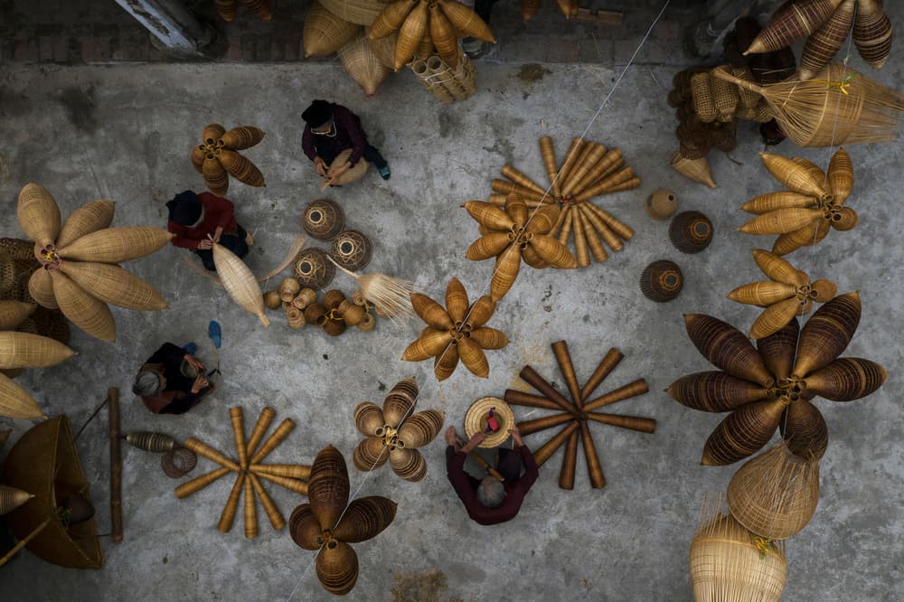 Natural Woven Artistry by Azim Khan Ronnie — canvas wall art