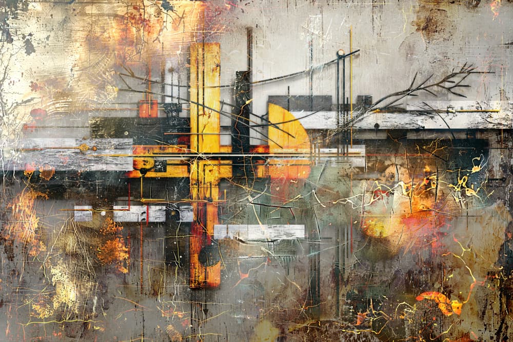 Abstract Urban Structure by Rafal Kulik — canvas wall art