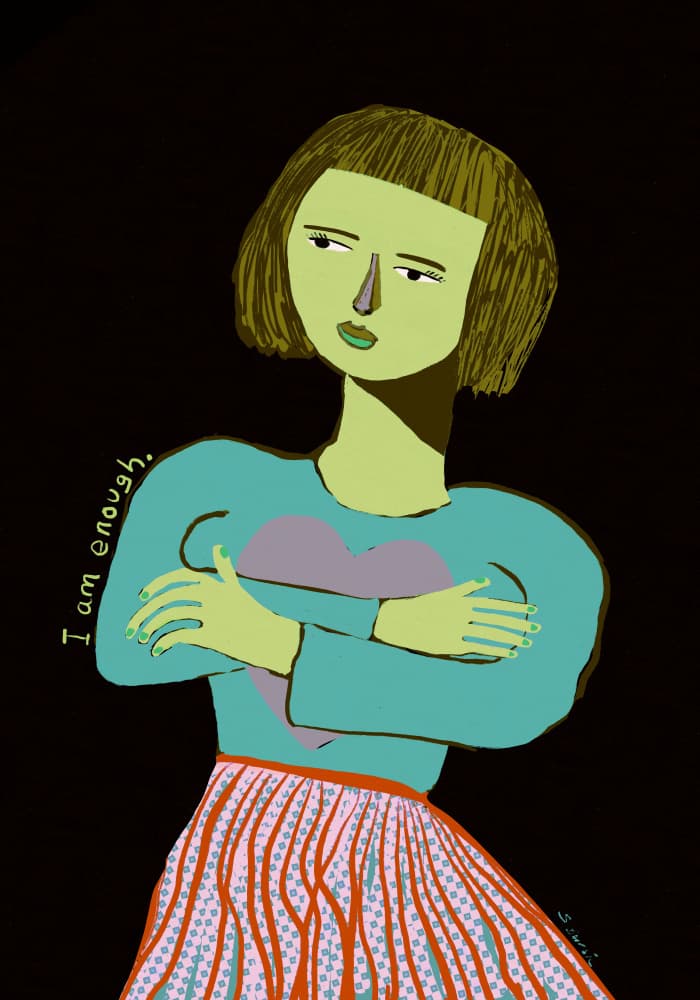Empowered Woman Portrait by Sharyn Bursic — canvas wall art