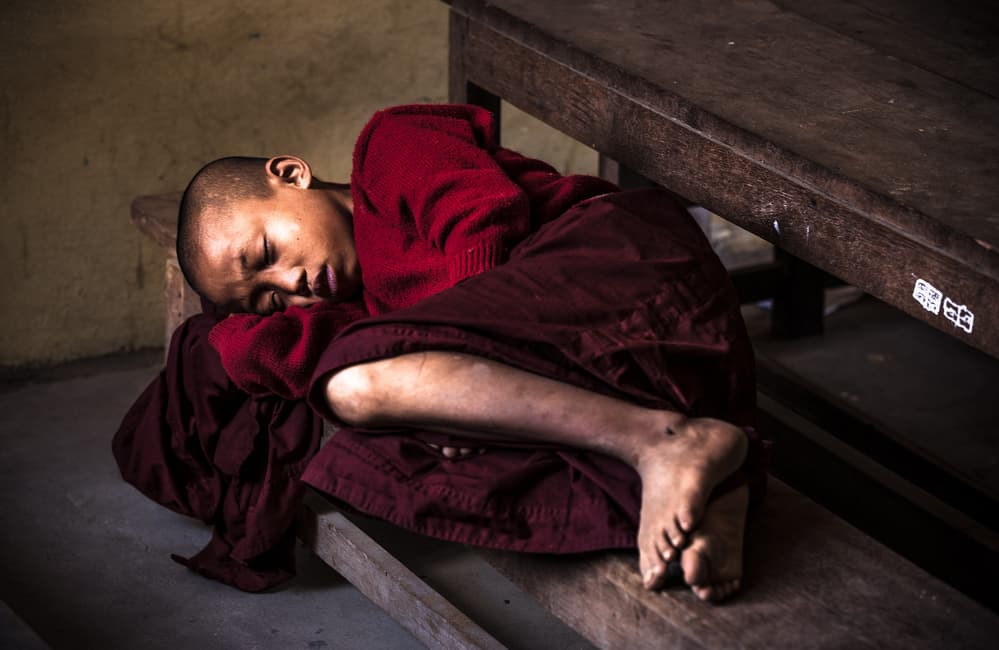 Sleeping Young Monk by Marco Tagliarino — canvas wall art