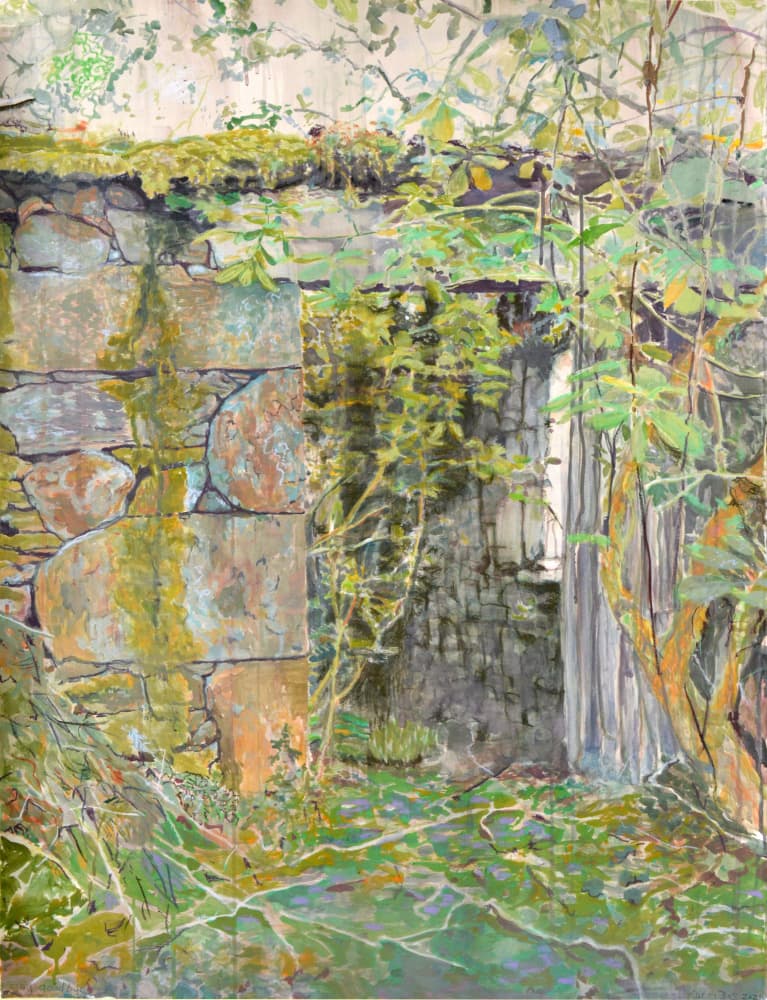 Forgotten Stone Doorway by Karin Bos — canvas wall art