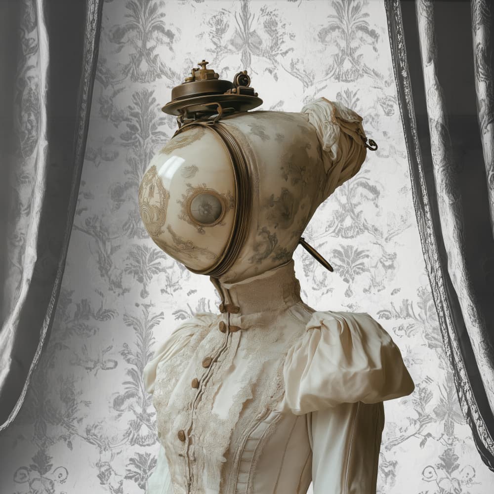 Victorian Steampunk Woman by Sue Skellern — canvas wall art