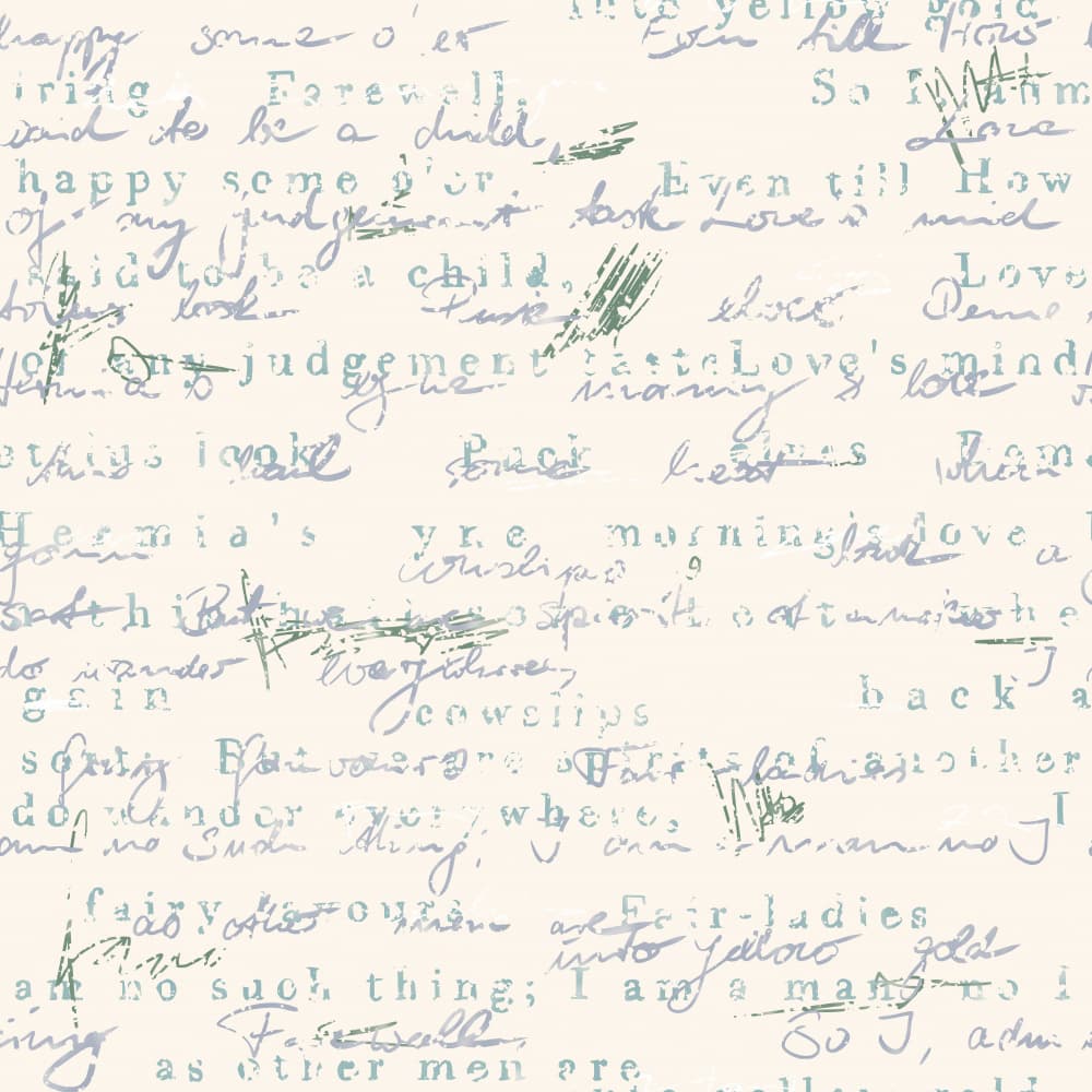 Vintage Handwritten Script by Annick — canvas wall art