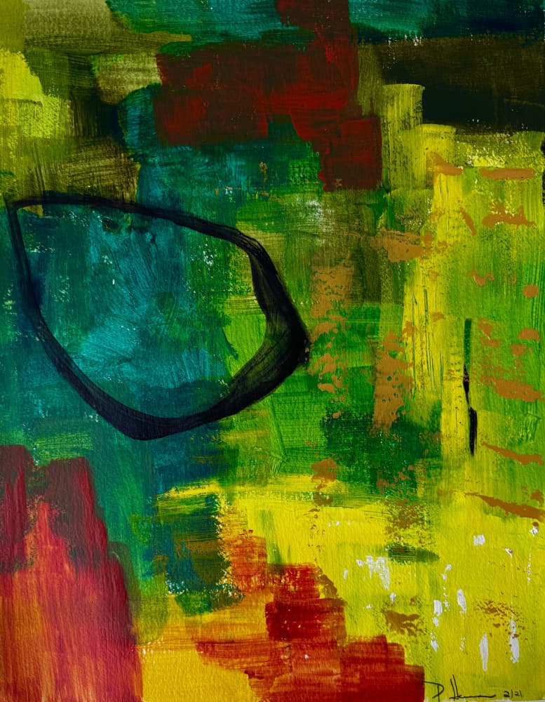 Vibrant Abstract Forms by Preston Harmon — canvas wall art