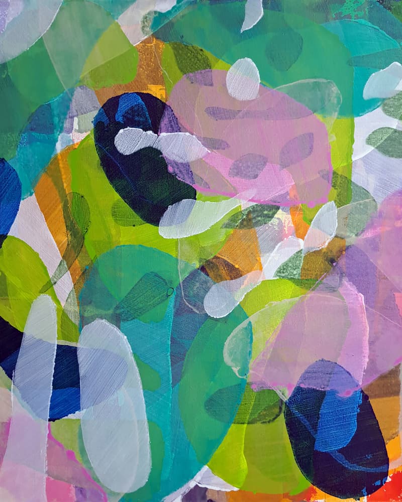Vibrant Abstract Layers by Yngve Eriksson — canvas wall art