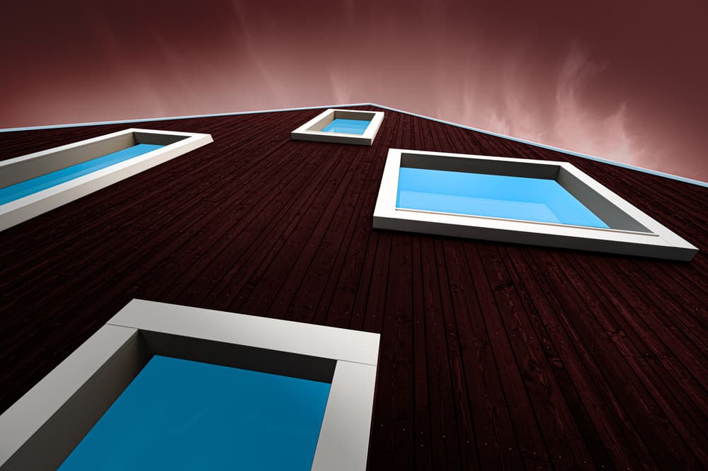 Geometric Windows Sky by Marc Huybrighs — canvas wall art