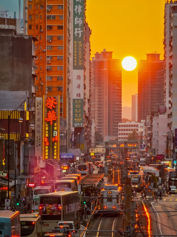 Rush Hour Sunset by Tong Ho Chung Howard — canvas wall art