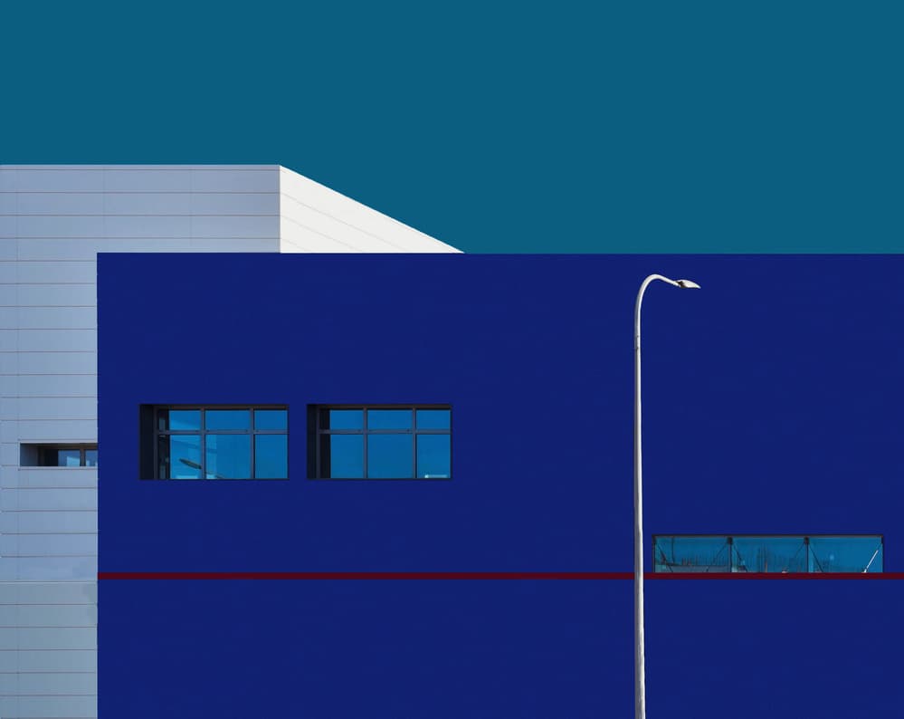 Modern Blue Forms by Arnon Orbach — canvas wall art