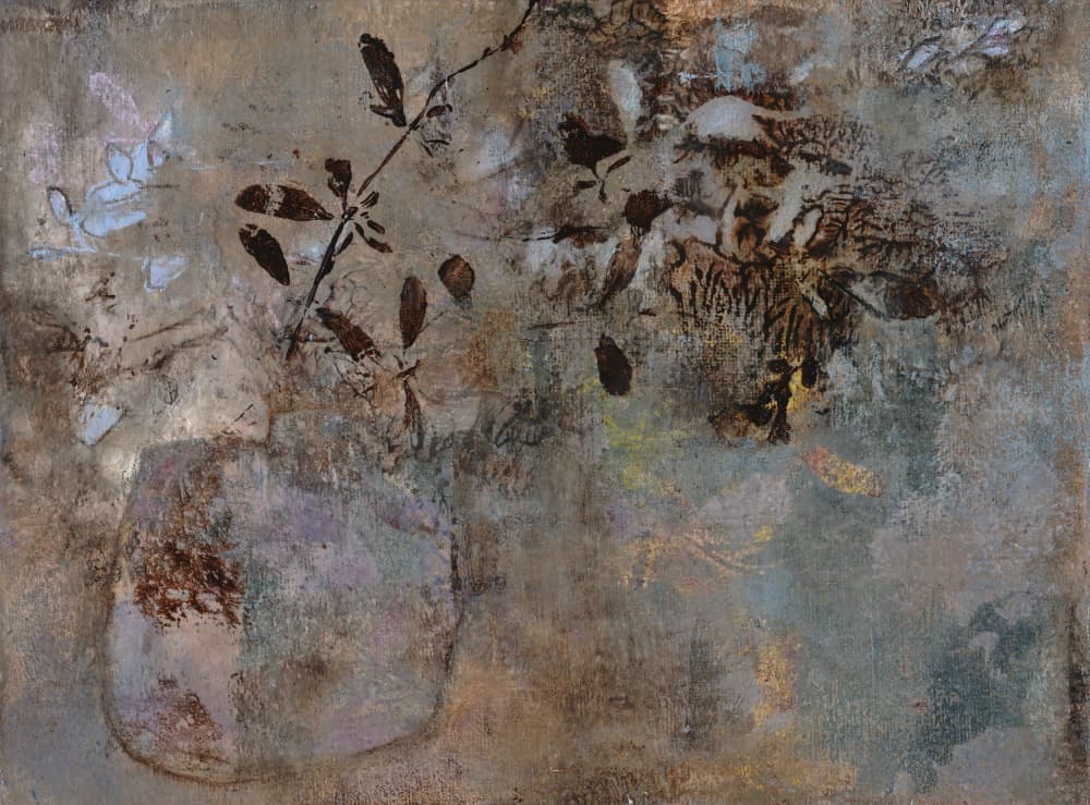 Muted Botanical Still Life by Lena Ru — canvas wall art