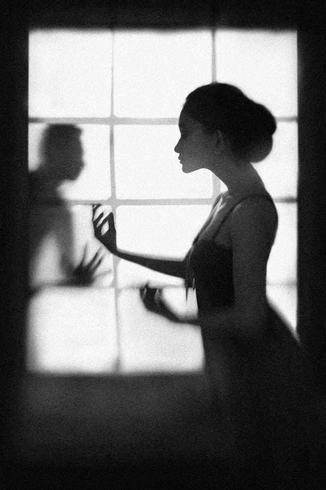 Shadow Dance at Window by Sebastian Kisworo — canvas wall art