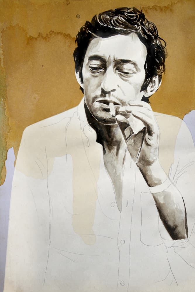 Man Smoking 02 by David Diehl — canvas wall art