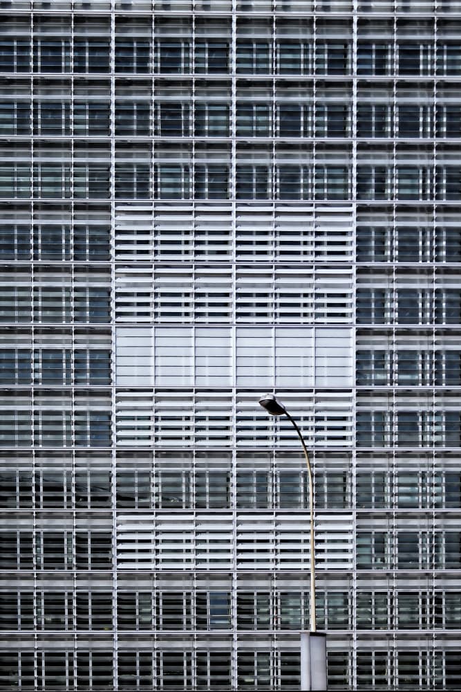 Modern Building Grid by Angéla Vicedomini — canvas wall art