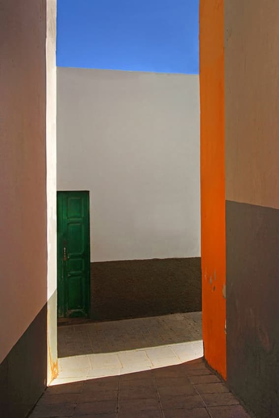 Colorful Walls Green Door by Jure Kravanja — canvas wall art
