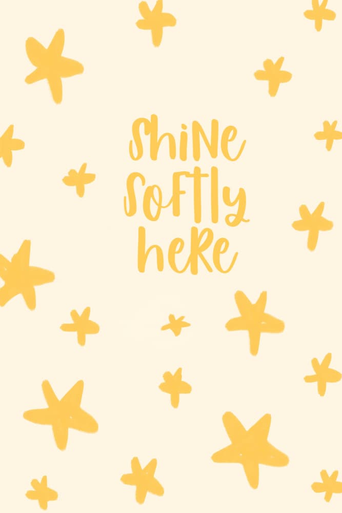 Shine Softly Stars by Treechild — canvas wall art