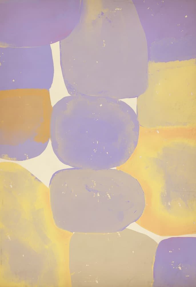 Soft Abstract Shapes by Josie George — canvas wall art