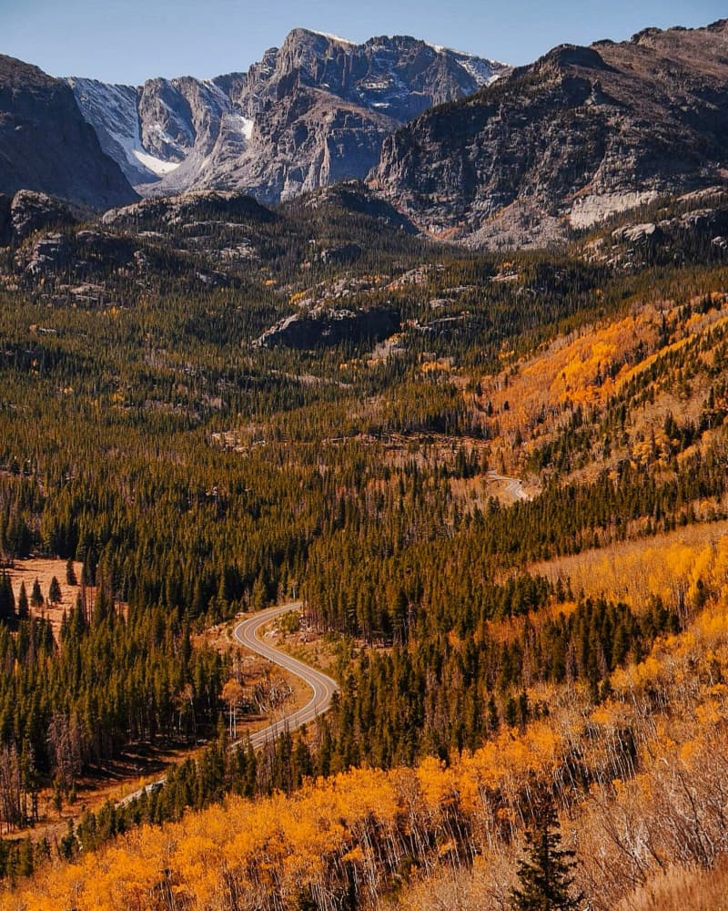 Winding Autumn Mountain Road by Del Mundo Imagery — canvas wall art