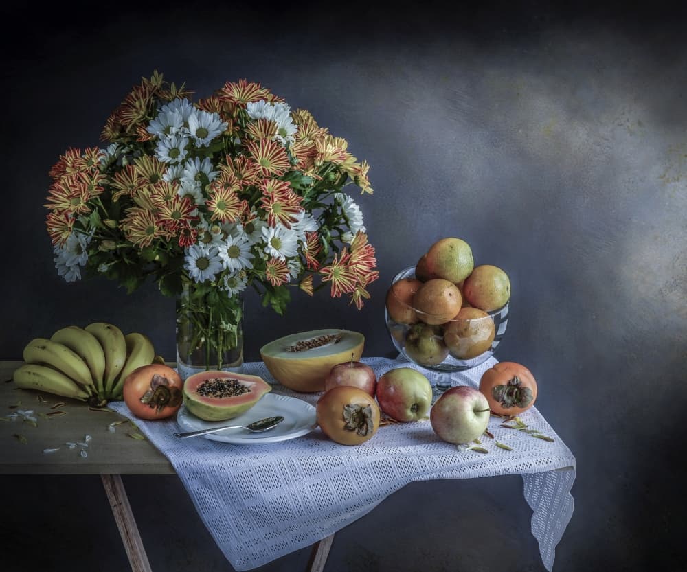 Autumn Harvest Still Life by Margareth Perfoncio — canvas wall art