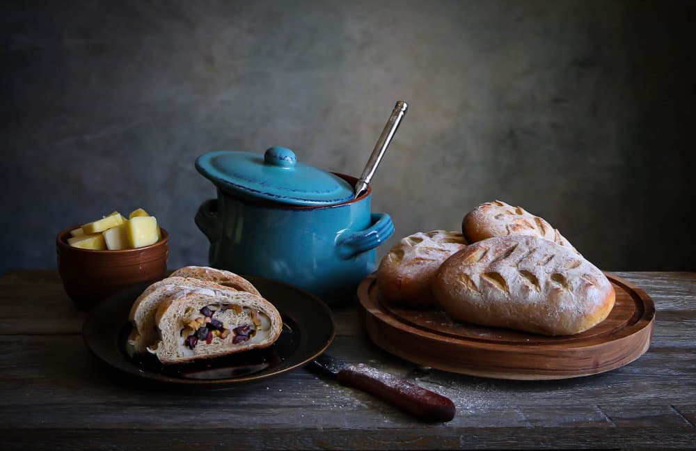 Artisan Bread Still Life by Fangping Zhou — canvas wall art