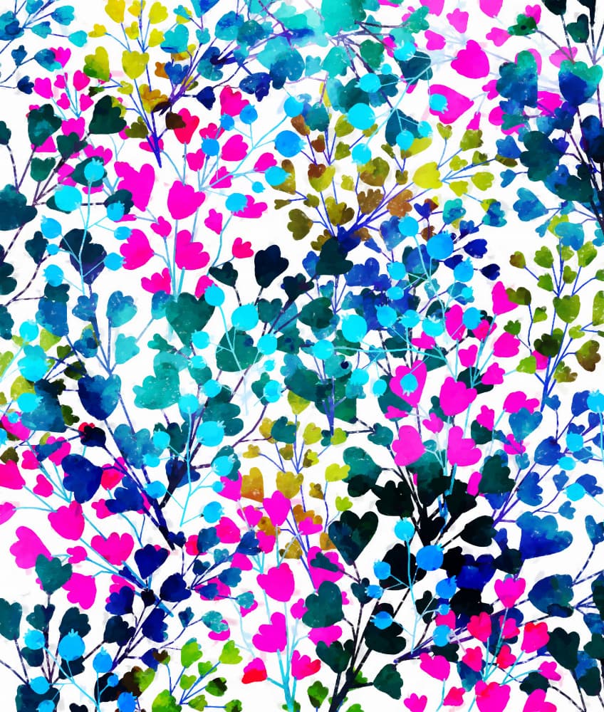 Vibrant Watercolor Blooms by Uma Gokhale — canvas wall art