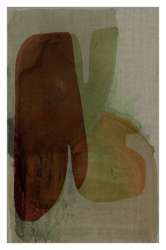 Muted Organic Shapes by cartissi — canvas wall art
