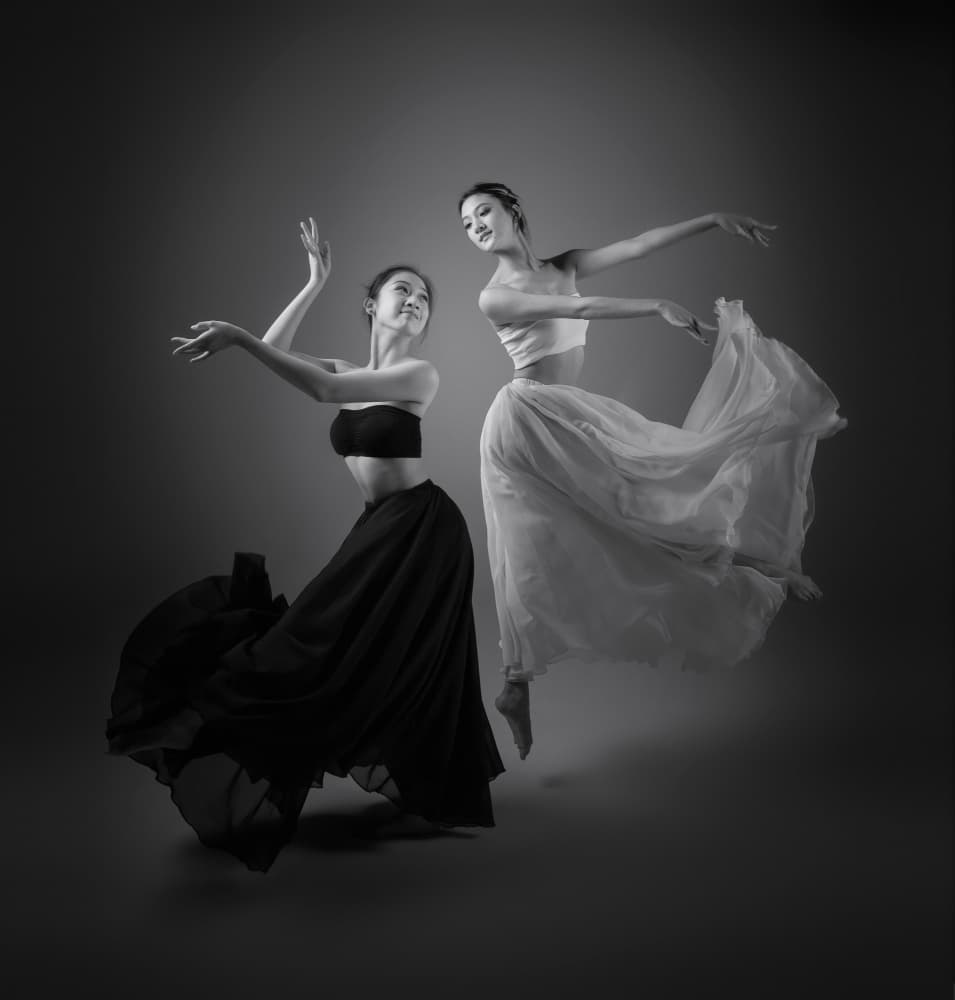 Dynamic Dance Duet by Catherine Wang — canvas wall art