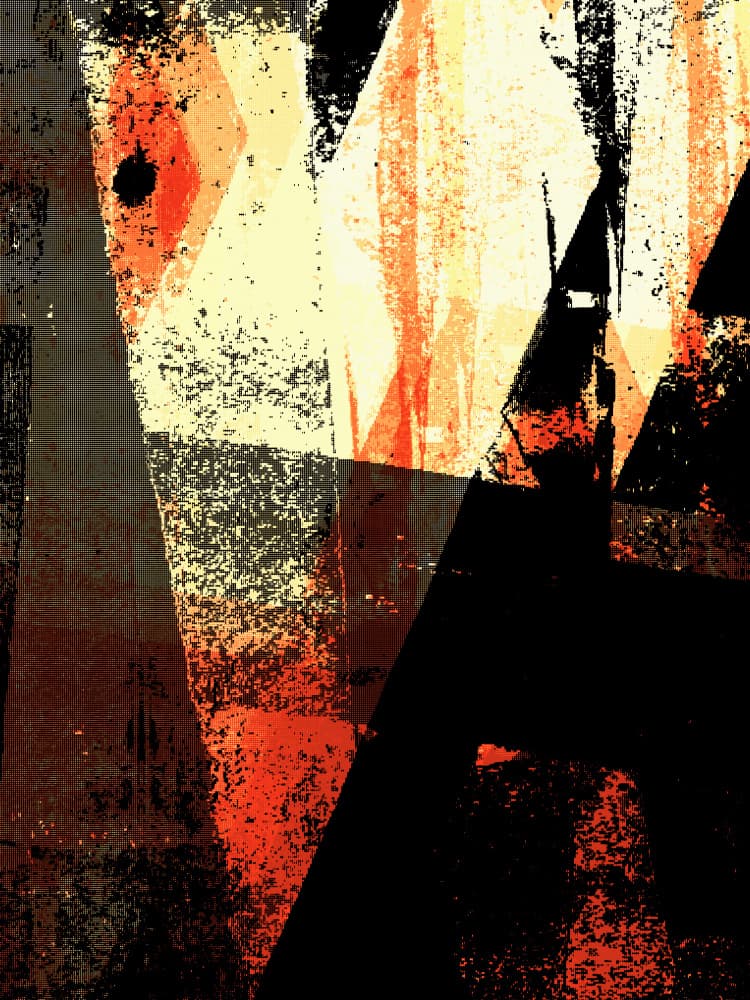 Abstract Urban Grit by Petr Strnad — canvas wall art