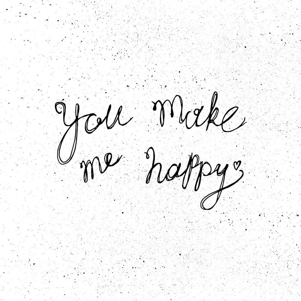 You Make Me Happy by Marika Barsrsind β canvas wall art