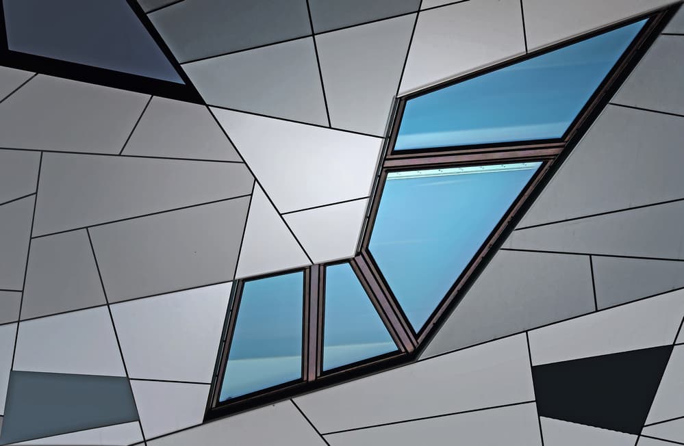 Sleek Geometric Facade by Henk van Maastricht — canvas wall art