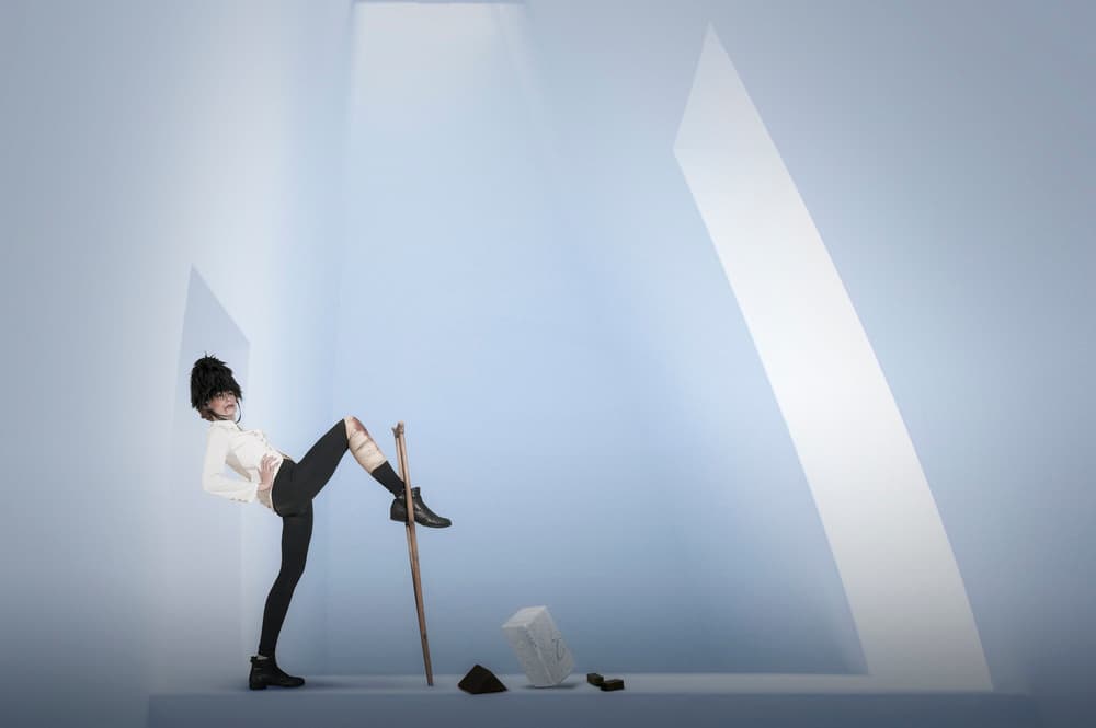 Conceptual Figure Striking Pose by Christine von Diepenbroek — canvas wall art