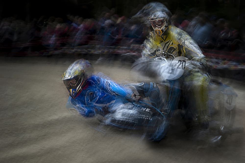 Sidecar Speed Blur by Milan Malovrh — canvas wall art