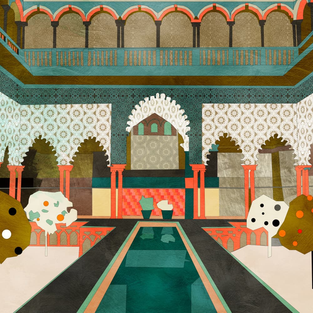 Alhambra Granada Spain by Ana Rut Bre — canvas wall art