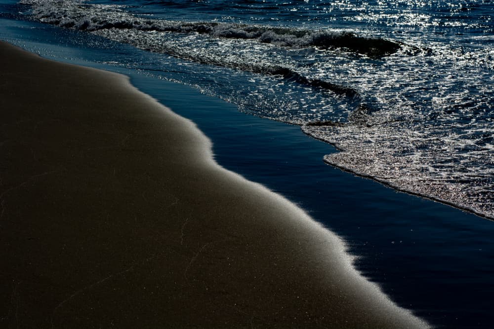 Shimmering Ocean Shoreline by Tal Paz-Fridman — canvas wall art