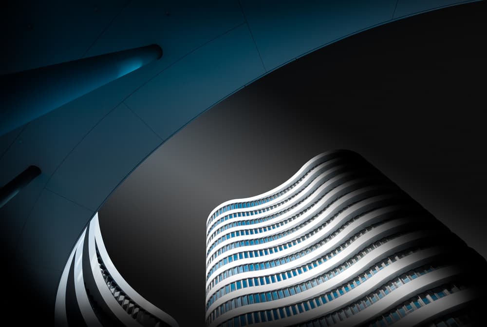 Modern Architectural Curves by Jörg Vollrath — canvas wall art