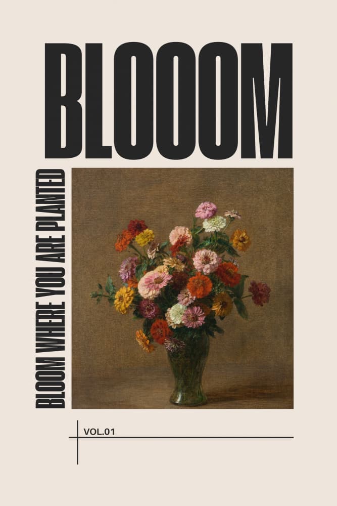 Vibrant Flower Still Life by The Art Concept — canvas wall art